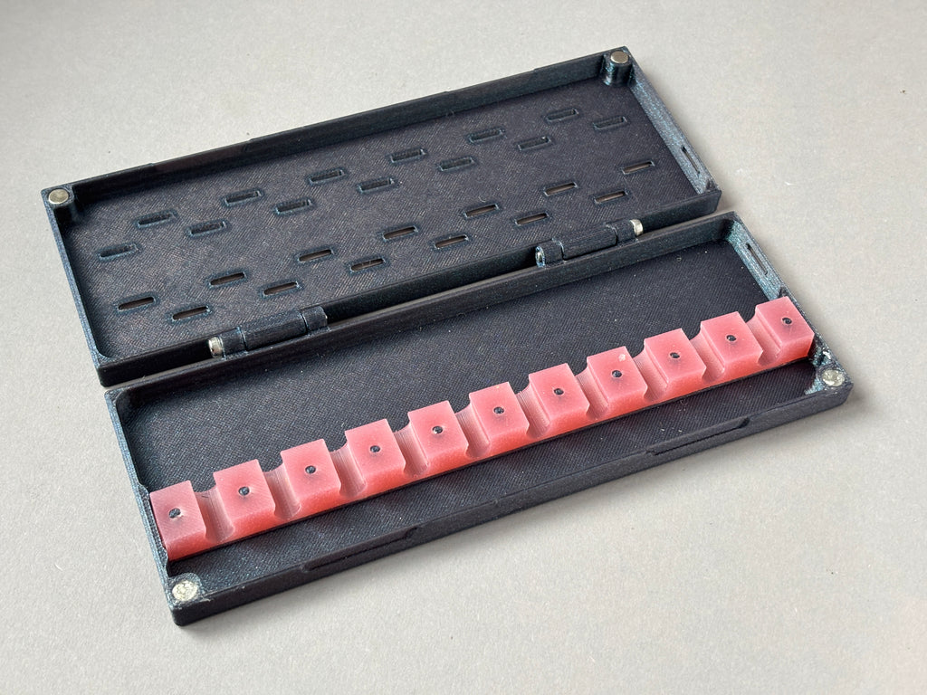 bassoon reed case for bassoon reeds with removable holder
