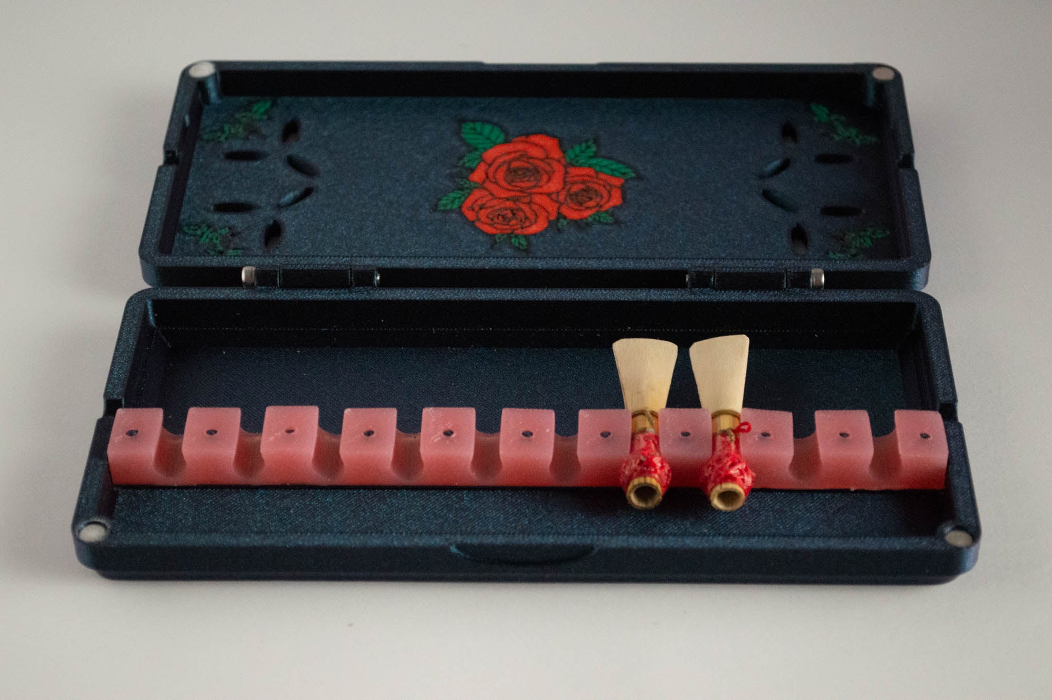 Bassoon Reed Case for 10 Reeds - Rose