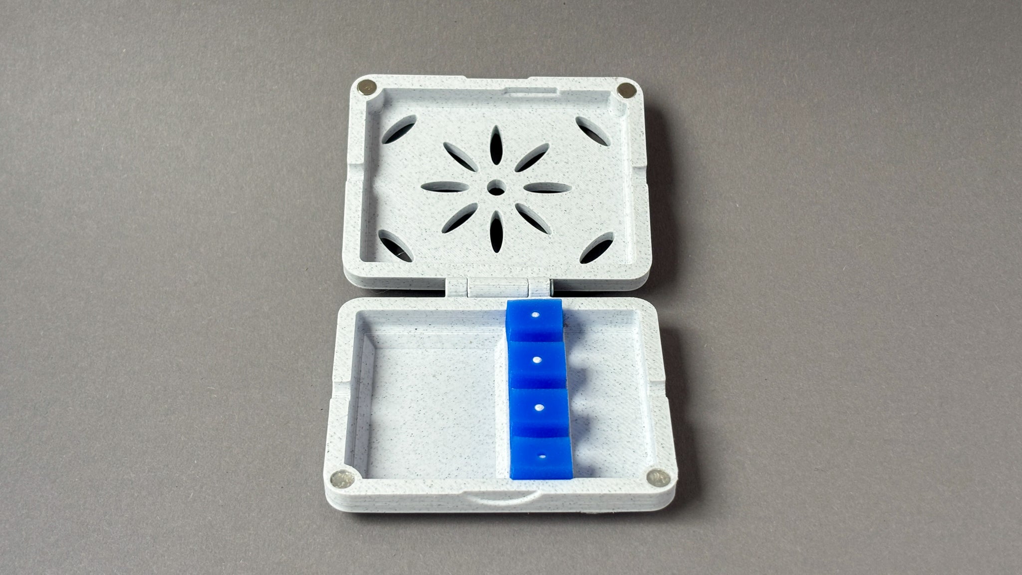 white open case for bassoon reeds