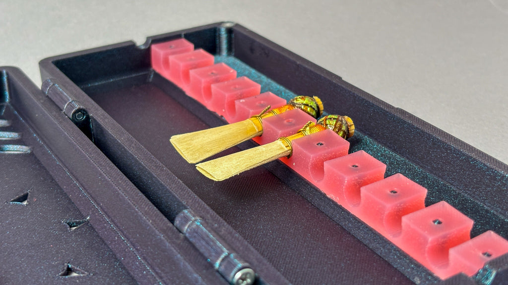 bassoon case with bassoon reeds