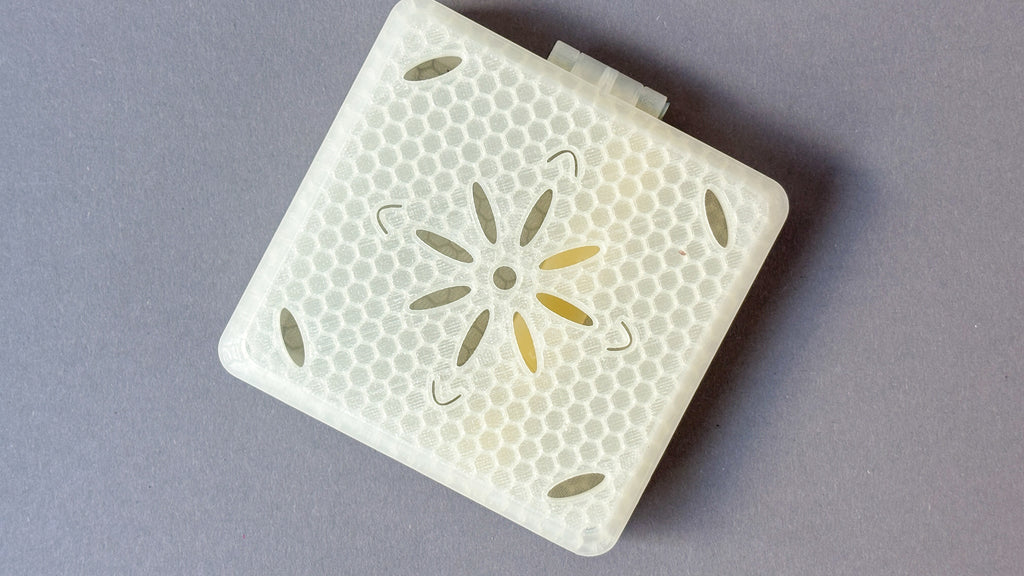 clear white yellow honeycomb finish reed case