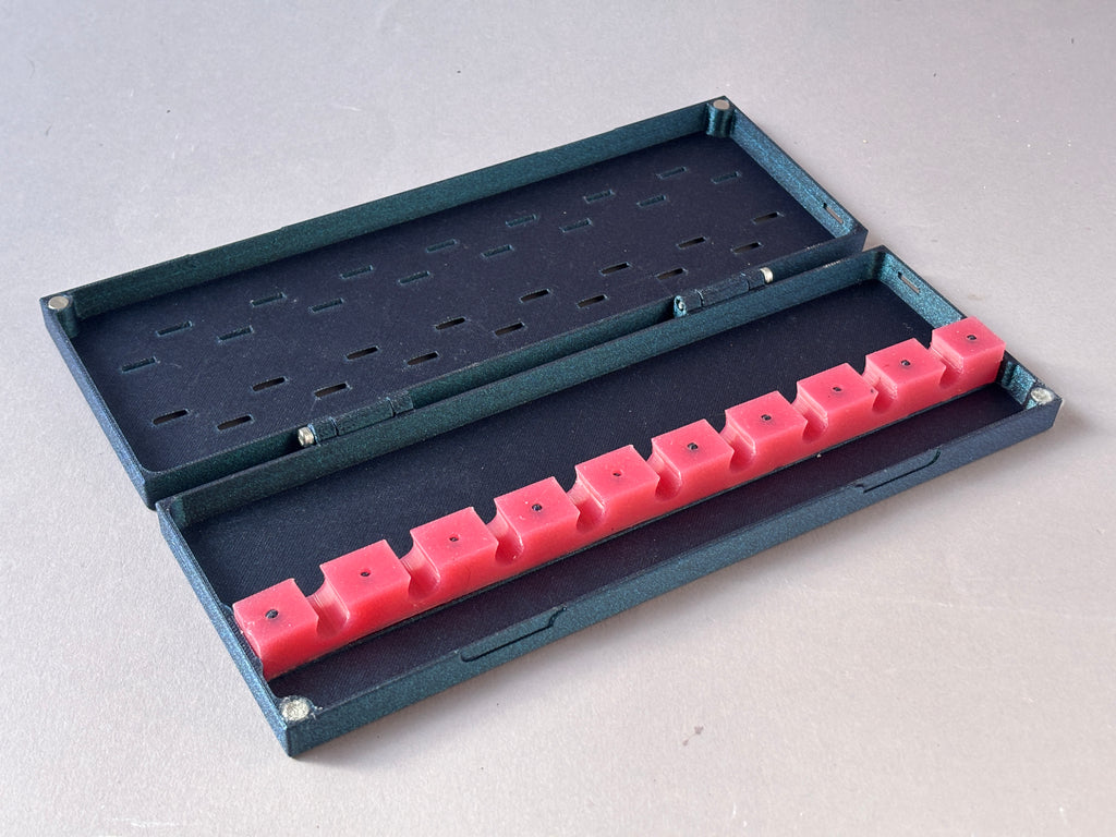 custom handmade case for contrabassoon reeds 9 reeds slim thin small
